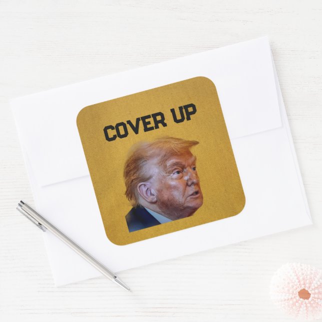 Trump Cover Up Sticker (Envelope)