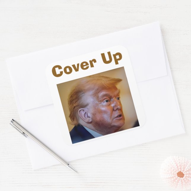 Trump/Cover Up Sticker (Envelope)
