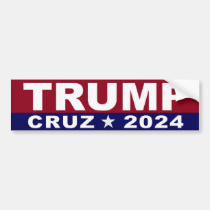 Trump Cruz 2024 bumper sticker