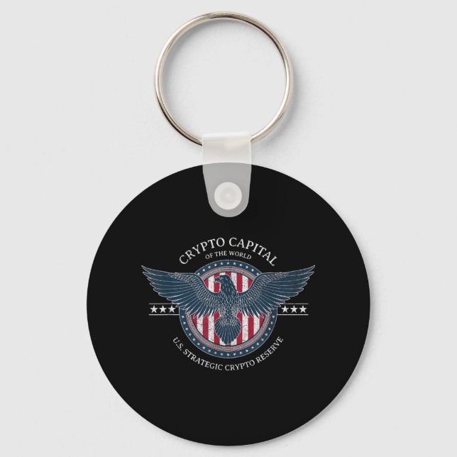 Trump Crypto Capital U.s. Strategic Crypto Reserve Key Ring (Front)