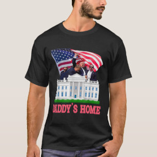 Trump Daddy's Home Bye Joe Biden Drops Out Run For T-Shirt