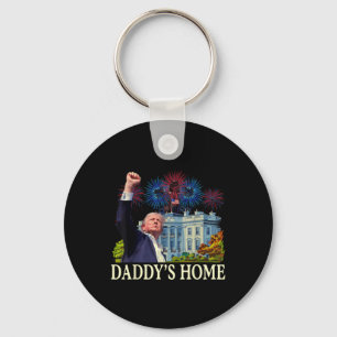 Trump Daddys Home White House 2024 Welcome Back Mr Key Ring