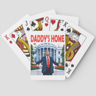 Trump Daddys Home White House Gift Playing Cards