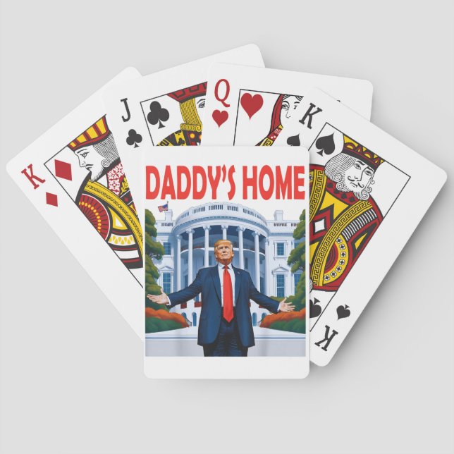 Trump Daddys Home White House Gift Playing Cards (Back)