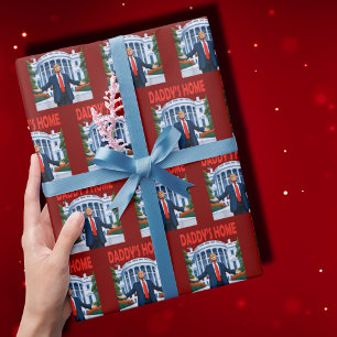 Trump Daddys Home White House Gift Wrap