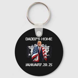 Trump Daddys Home White House  Key Ring