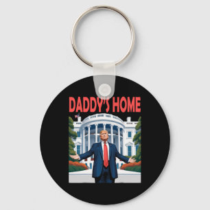 Trump Daddys Home White House  Key Ring