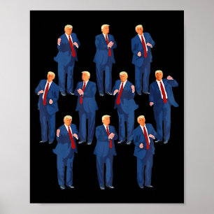 Trump Dance 4th Of July And Trump Father's Day Poster