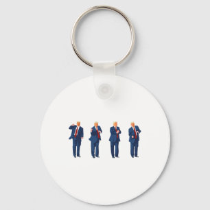 Trump Dance 4th Of July Trump 2024 Key Ring