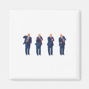 Trump Dance 4th Of July Trump 2024  Magnet