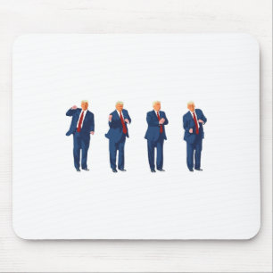 Trump Dance 4th Of July Trump 2024 Mouse Mat