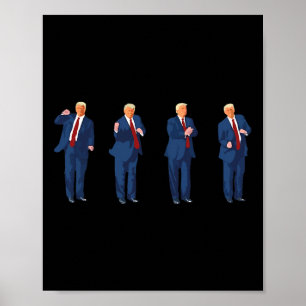 Trump Dance 4th Of July Trump 2024 Poster