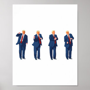 Trump Dance 4th Of July Trump 2024  Poster