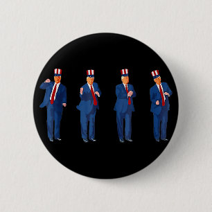 Trump Dance 4th Of July Trump 2025 _1 6 Cm Round Badge