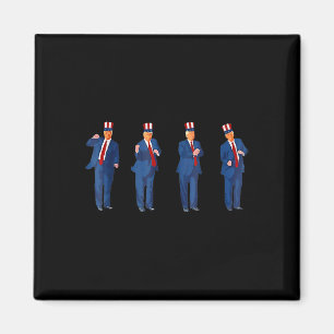 Trump Dance 4th Of July Trump 2025 _1 Magnet