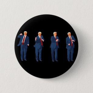 Trump Dance 4th Of July Trump 2025 6 Cm Round Badge