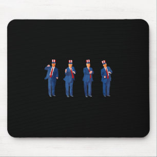 Trump Dance 4th Of July Trump 2025 Mouse Mat