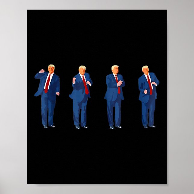 Trump Dance 4th Of July Trump 2025  Poster (Front)