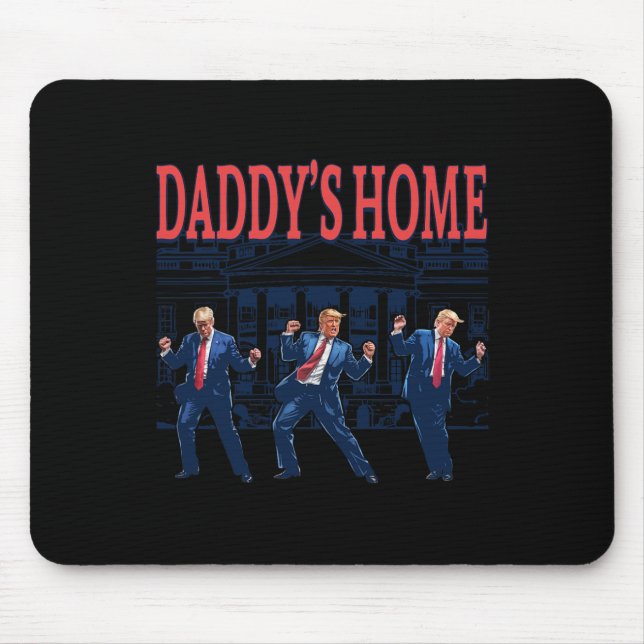 Trump Dance Daddy's Home Retro  Mouse Mat (Front)