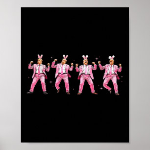 Trump Dance Easter Funny Trump Make Easter Great Poster