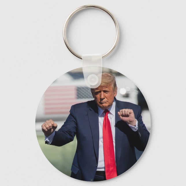 Trump Dance Funny Key Ring (Front)