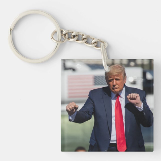 Trump Dance Funny Key Ring (Front)