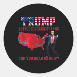 Trump Dance Funny Trump President Classic Round Sticker
