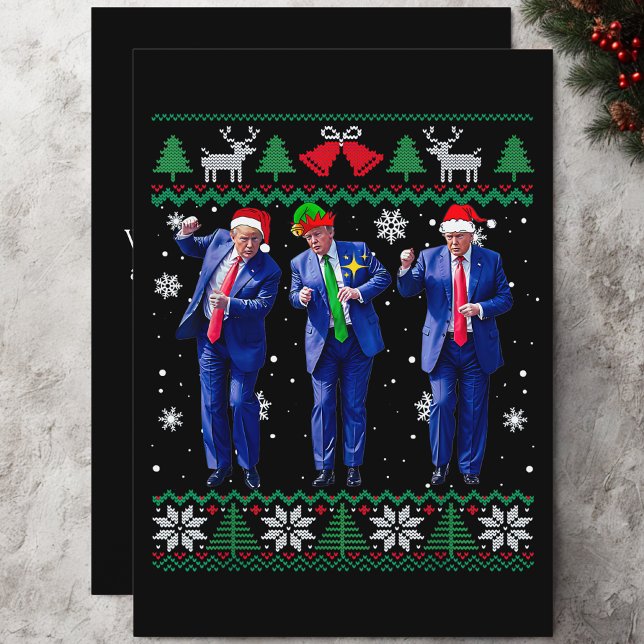 Trump Dance , Funny Trump Santa Claus Dance Holiday Card (Creator Uploaded)
