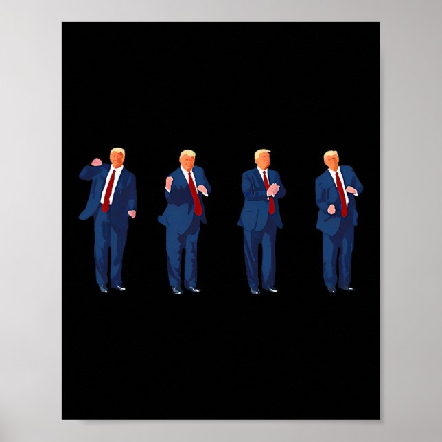 Trump Dance Pro Trump 2024 Trump President Mega  Poster (Front)