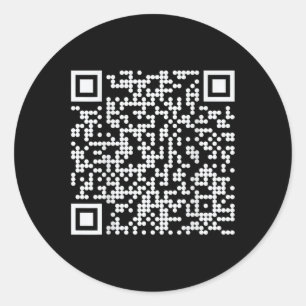 Trump Dance Qr Funny 45 47 President Dance Code (o Classic Round Sticker