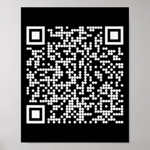 Trump Dance Qr Funny President Dance Code (on Back Poster