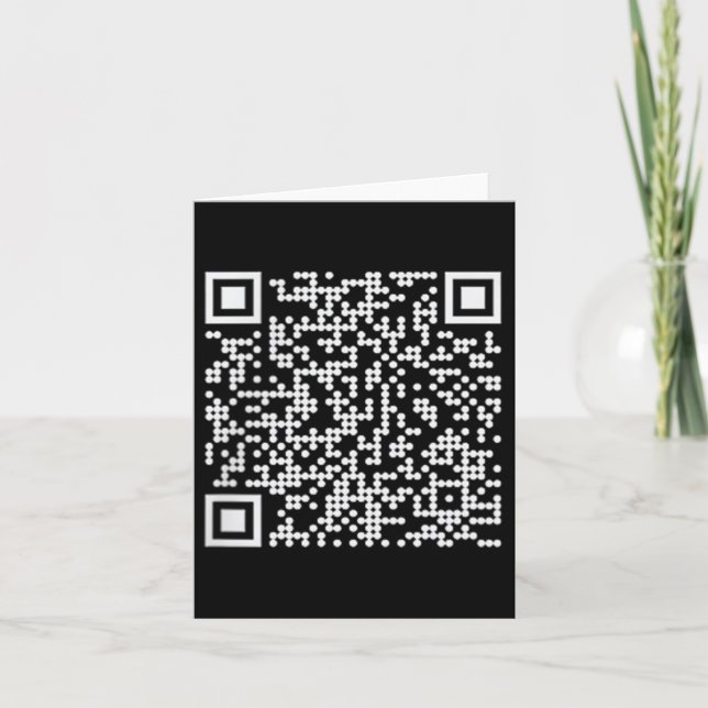 Trump Dance Qr Funny President Trump Dancing Code  Card (Front)