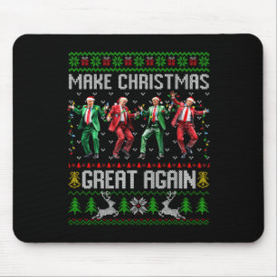 Trump Dance Santa Claus Make Christmas Great Again Mouse Mat