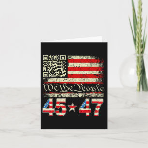 Trump Dance Troll Qr Funny Trump Dance Code Retro Card