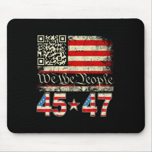Trump Dance Troll Qr Funny Trump Dance Code Retro  Mouse Mat
