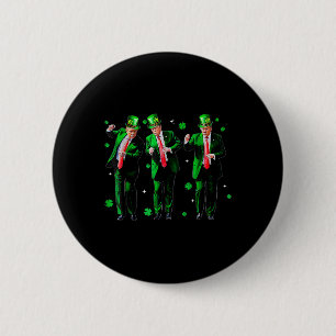 Trump Dance Trump 2024 Make St Patricks Day Great 6 Cm Round Badge