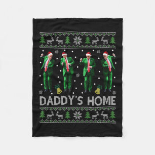 Trump Dance Trump I'll Be Home For  Fleece Blanket