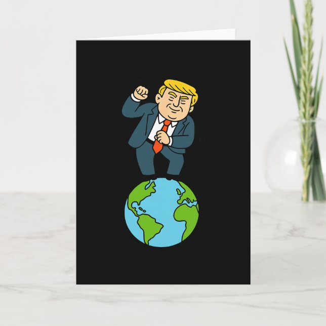 Trump Dancing Funny Saying  Card (Front)