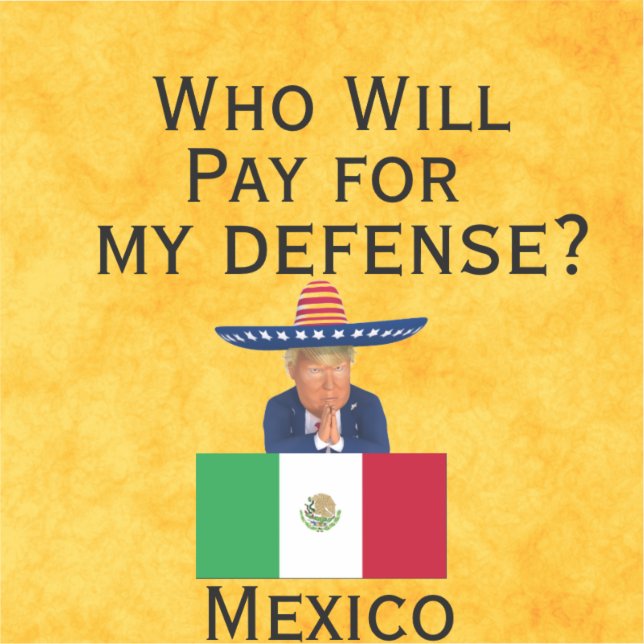 Trump Defence Custom-Cut Vinyl Sticker (Front)