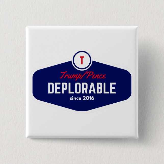 trump deplorable button (Front)