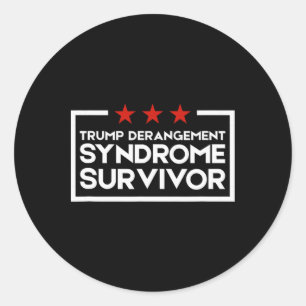 Trump Derangement Syndrome Survivor 3  Classic Round Sticker