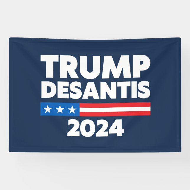Trump DeSantis 2024 USA Political Humour Banner (Horizontal)