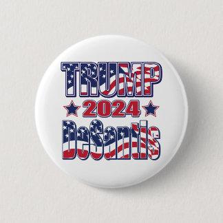 Trump-DeSantis 6 Cm Round Badge