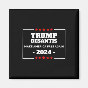 Trump Desantis Make America Florida Election 24 Magnet