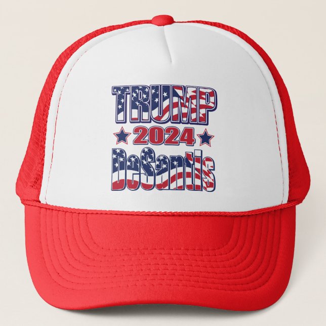 Trump-DeSantis Trucker Hat (Front)