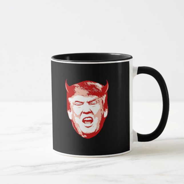 Trump Devil Head - Anti-Trump - Mug (Right)