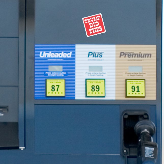 Trump Did This Protest Gas  Square Sticker (Creator Uploaded)