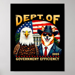 Trump Doge Men D.o.g.e Department Of Government Ef Poster