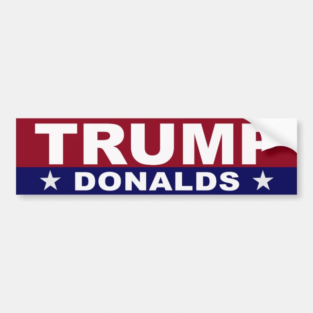TRUMP DONALDS 2024 BUMPER STICKER (Front)