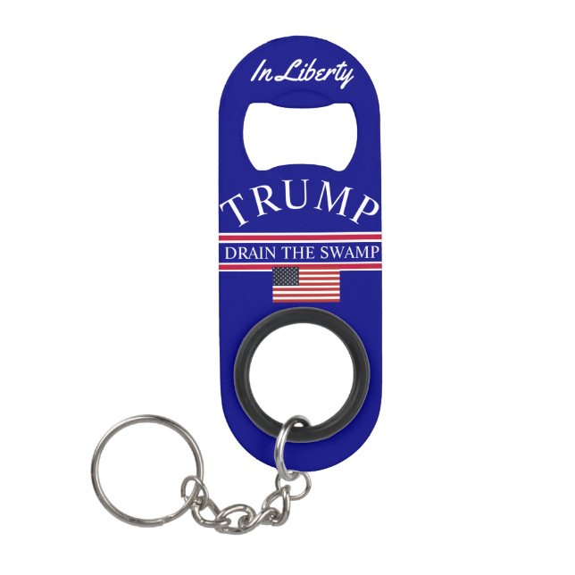 Trump Drain the Swamp Keychain  (Front)